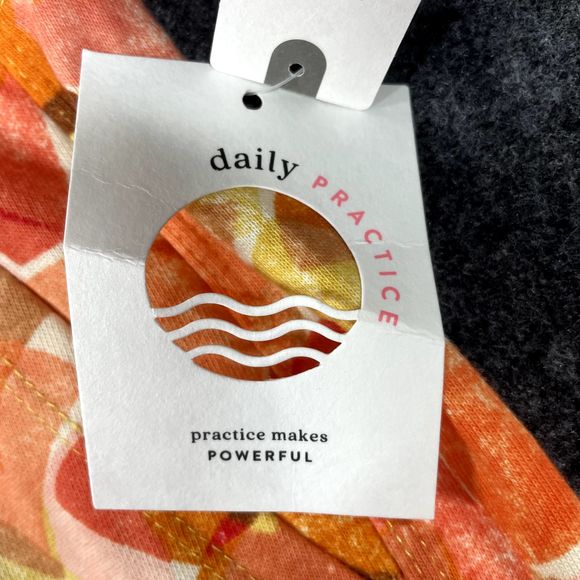 Daily Practice Anthropologie Shorts Women's Extra Small Orange Print Lounge - Picture 4 of 11